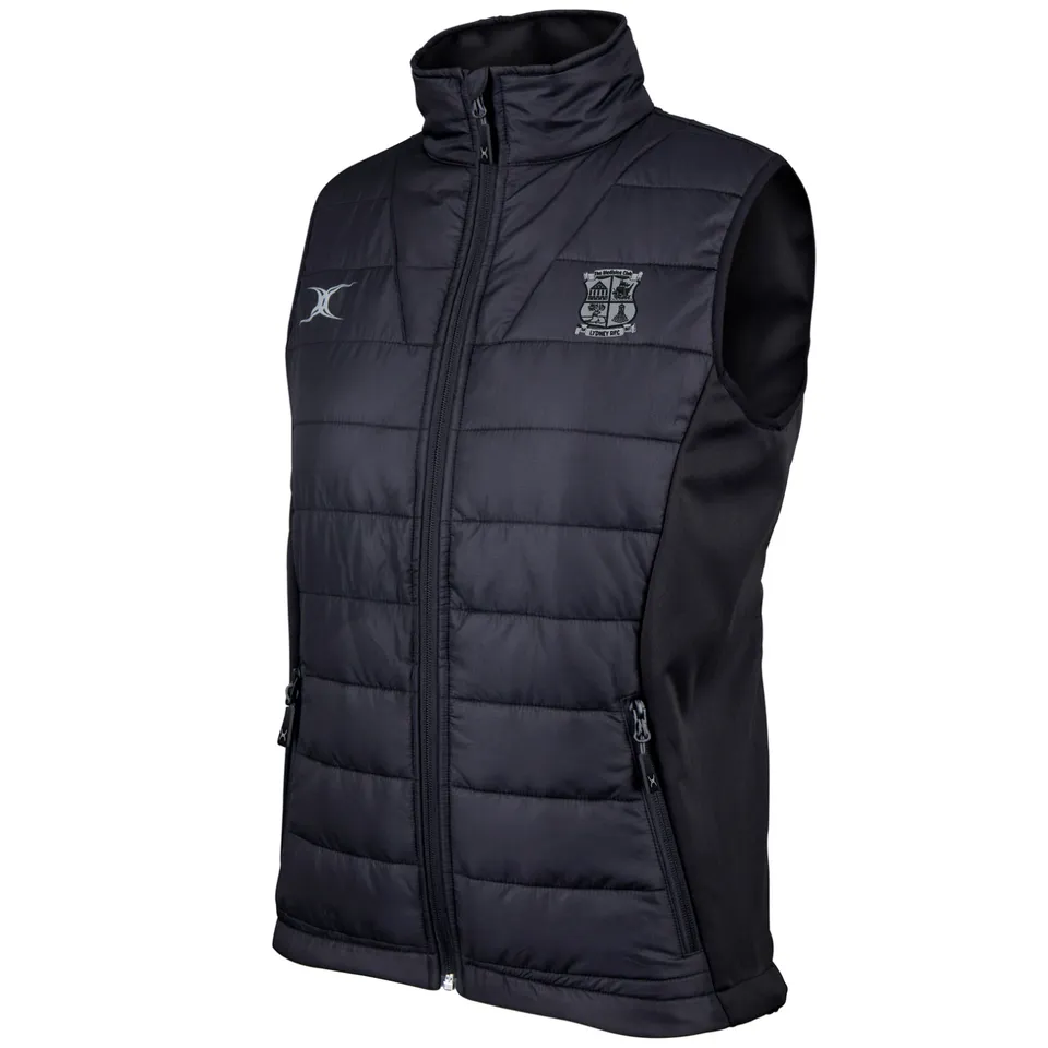 gilbert-rugby-lydney-rfc-pro-gilet-donna-nero-bodywarmer image 1