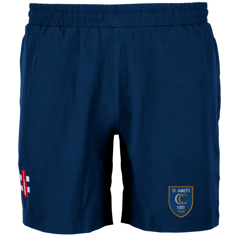gray-nicolls-velocity-shorts-cricket-navy-junior-st-james-fury image 1