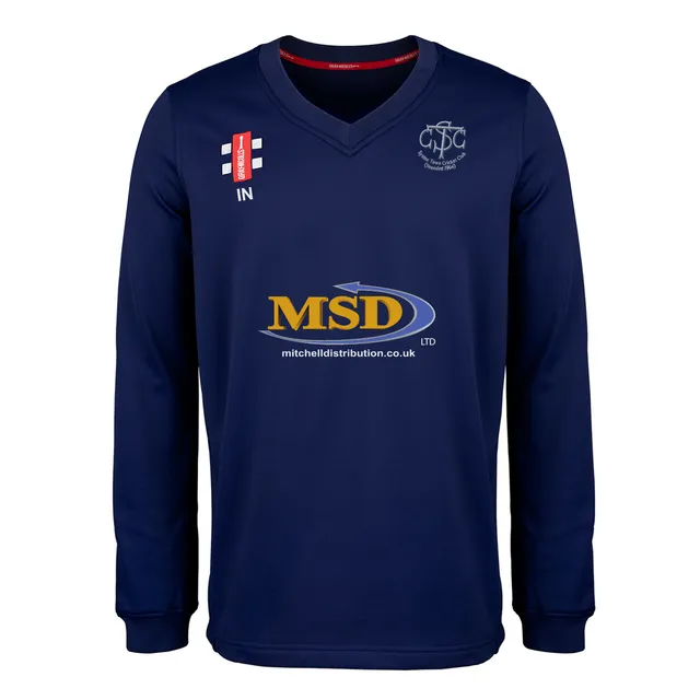 gray-nicolls-syston-town-cc-junior-maglione-pro-performance-blu-navy image 1