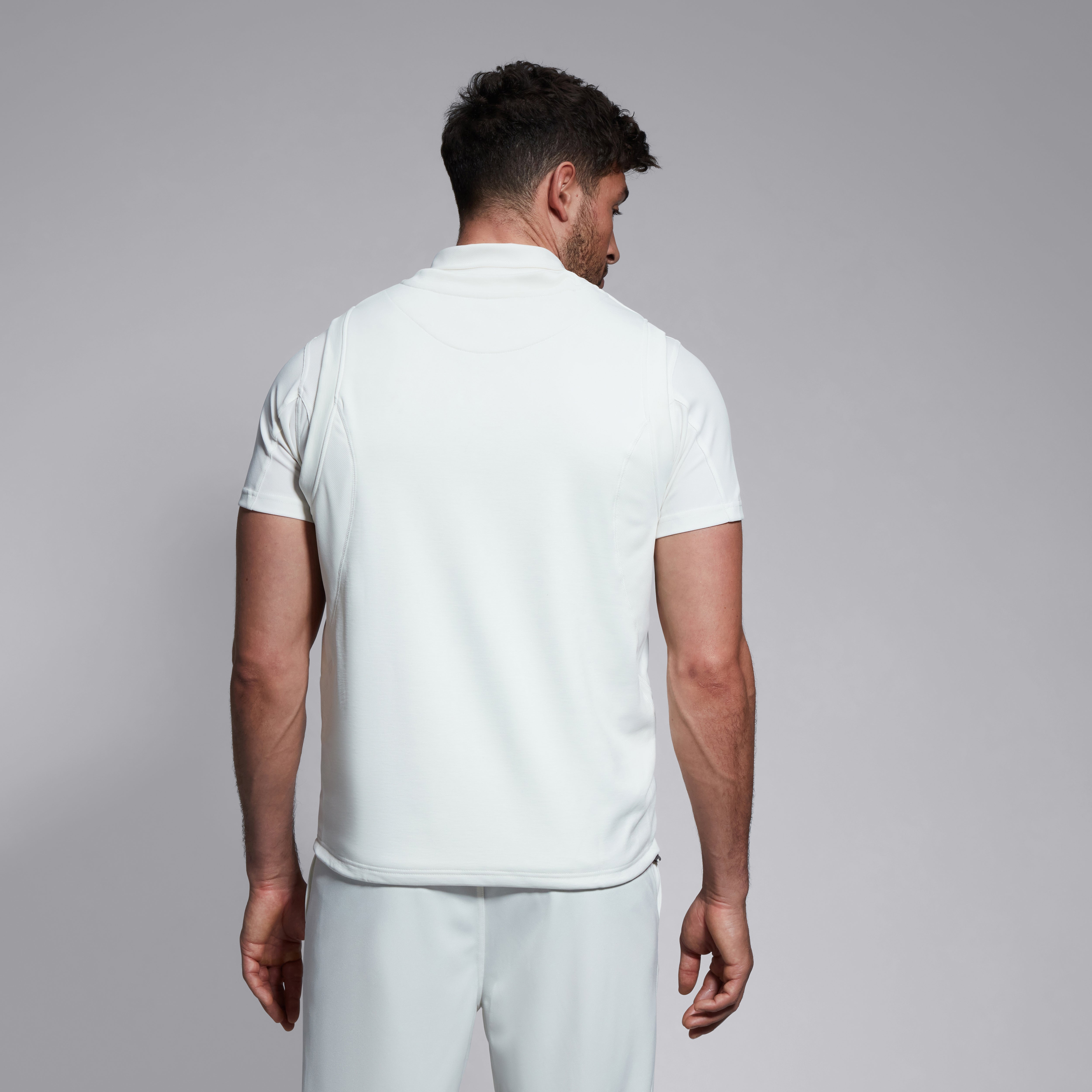 canterbury-mens-sleeveless-cricket-overshirt-cream-gilet-cricket-uomo-crema image 2
