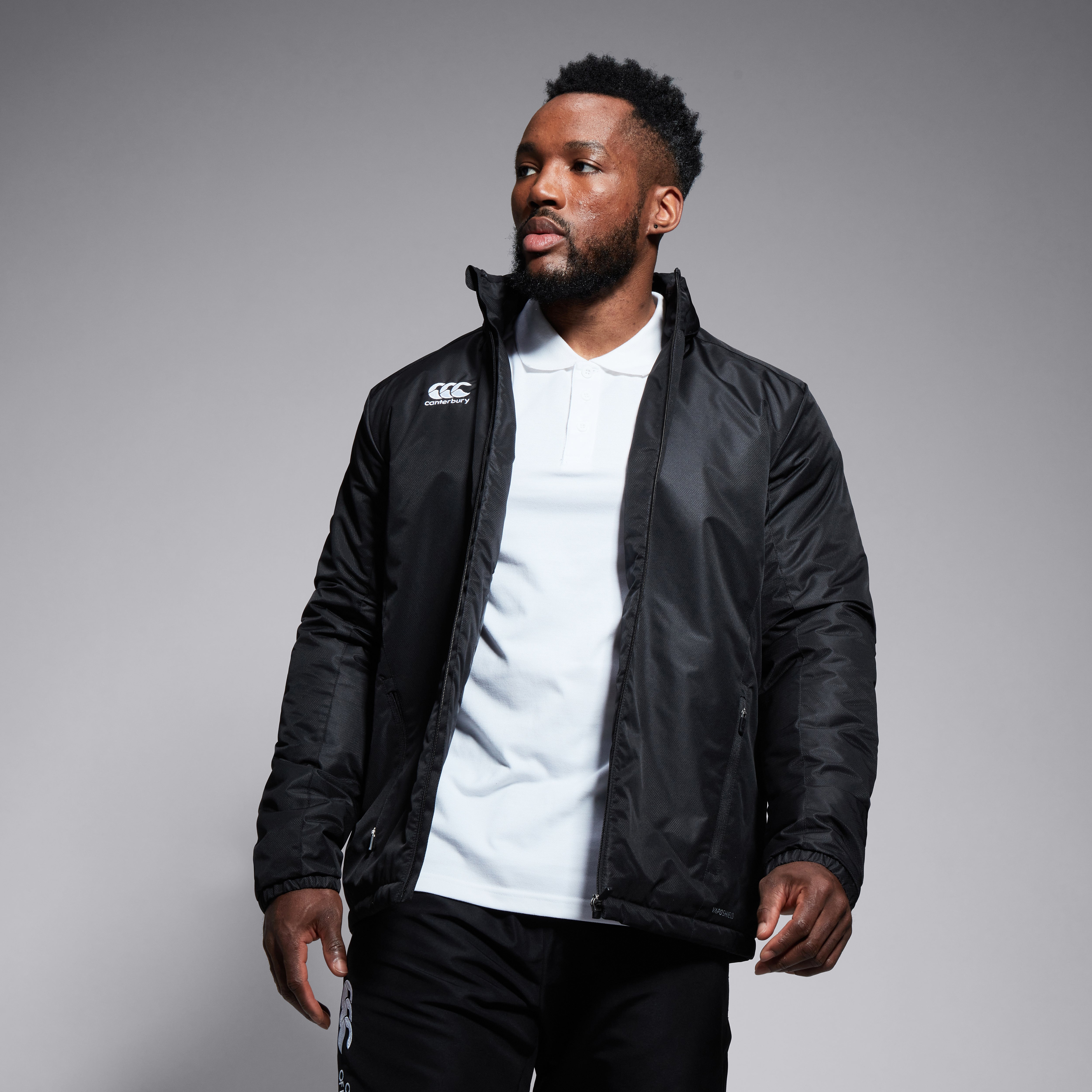 canterbury-mens-club-vaposhield-stadium-jacket-black-giacca-stadio-uomo-nera image 4