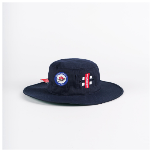 gray-nicolls-kings-hill-cc-senior-sun-hat-cricket-blu-navy image 1