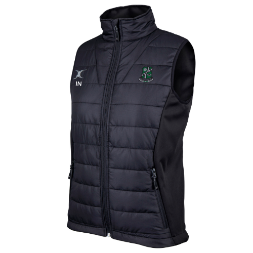 gilbert-rugby-wharfedale-rufc-pro-body-warmer-donna-adulto-nero image 1
