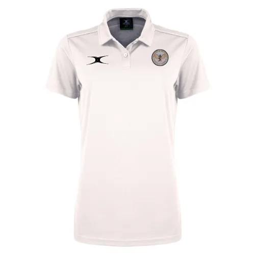 gilbert-rugby-photon-ii-polo-manica-corta-donna-nottingham-medics-tennis-bianco image 1