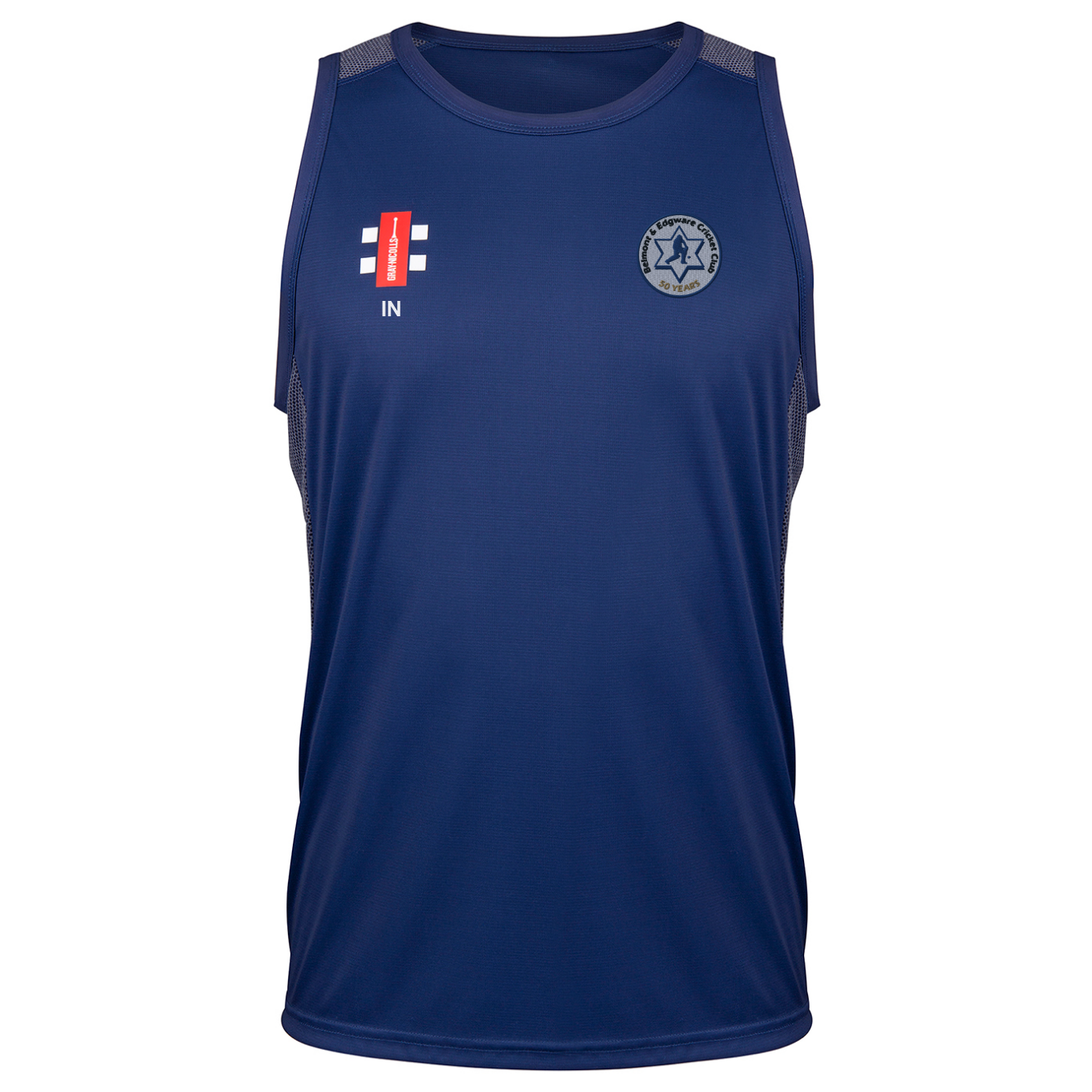 gray-nicolls-belmont-edgware-cc-pro-performance-canotta-senior-navy image 1