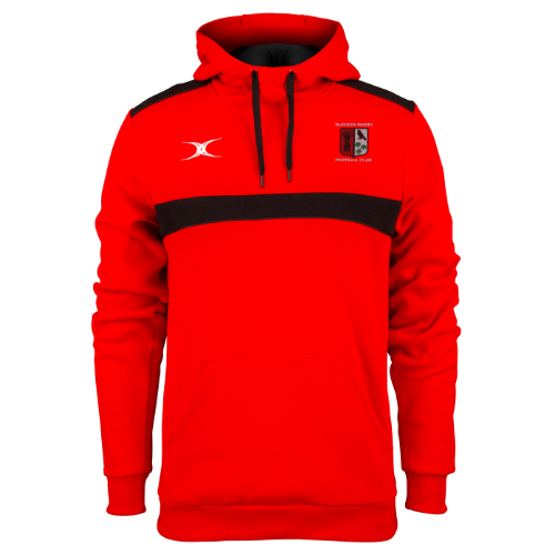 gilbert-rugby-blaydon-rfc-senior-felpa-cappuccio-photon-uomo-rosso-nero image 1
