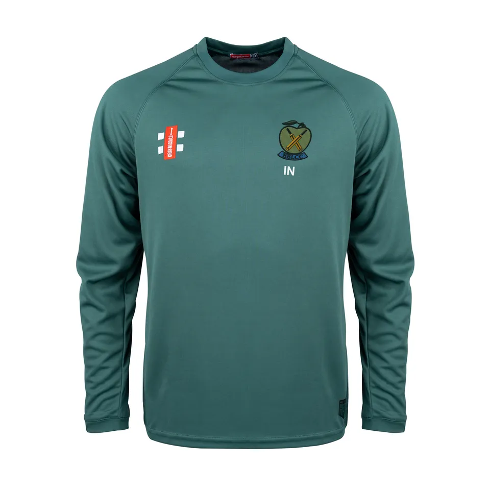 gray-nicolls-matrix-v2-t-shirt-cricket-manica-lunga-senior-bbl-cc-verde image 1