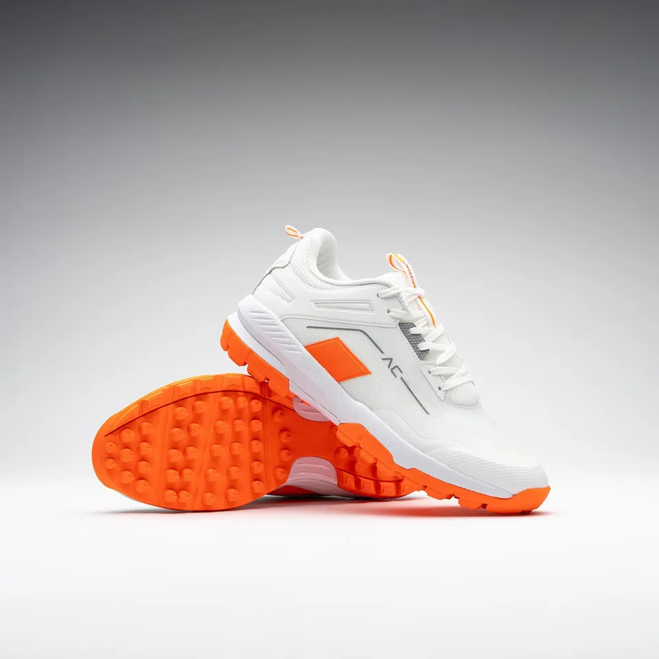 grays-aerocage-x10-scarpe-hockey-prato-bianco-arancione image 1