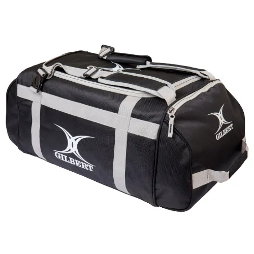 gilbert-rugby-esher-rfc-deluxe-holdall-nero-borsone-rugby-adulto image 1