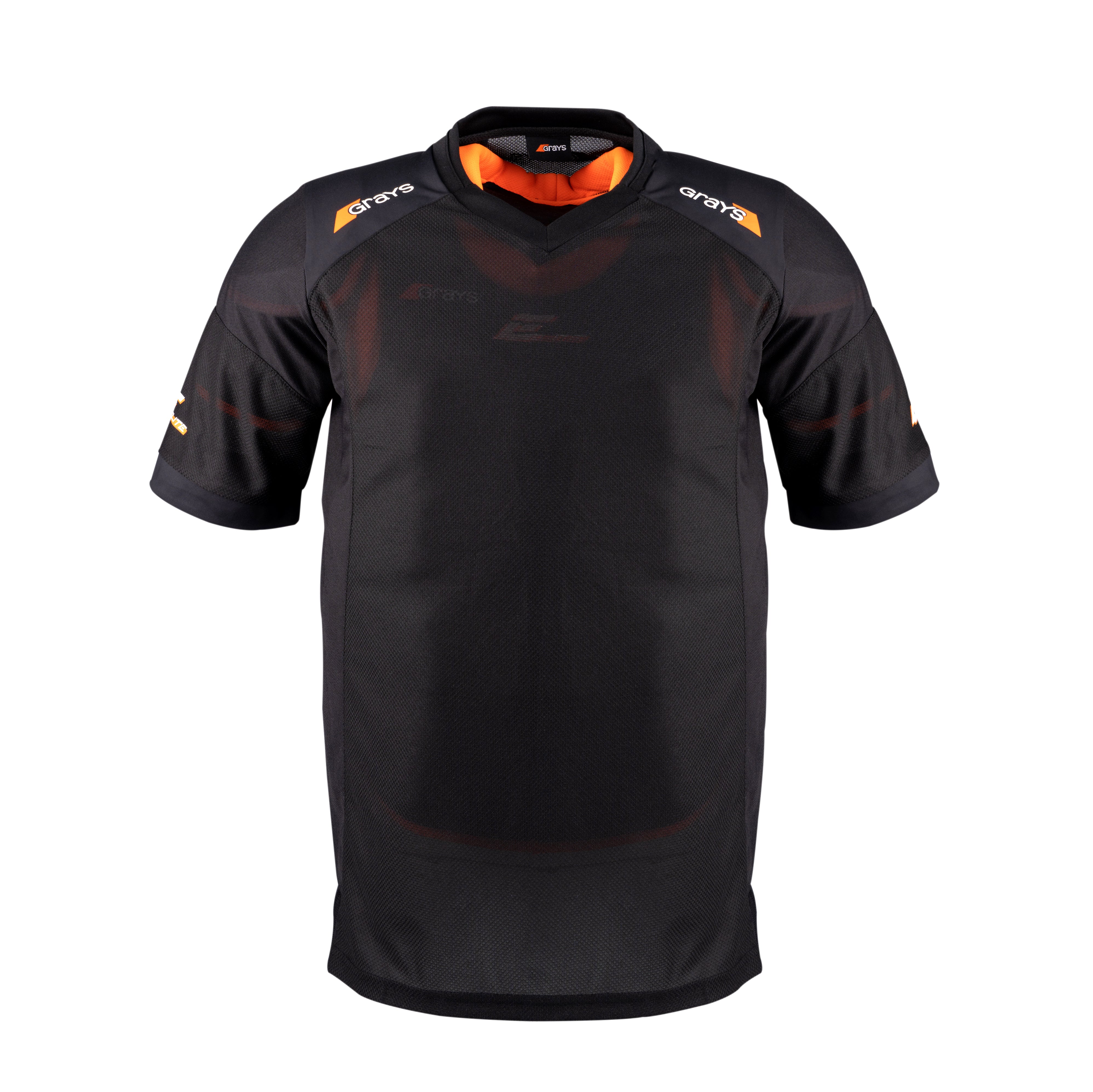 smock-portiere-hockey-grays-elite-pro-gk-junior-nero-giallo-fluo image 3