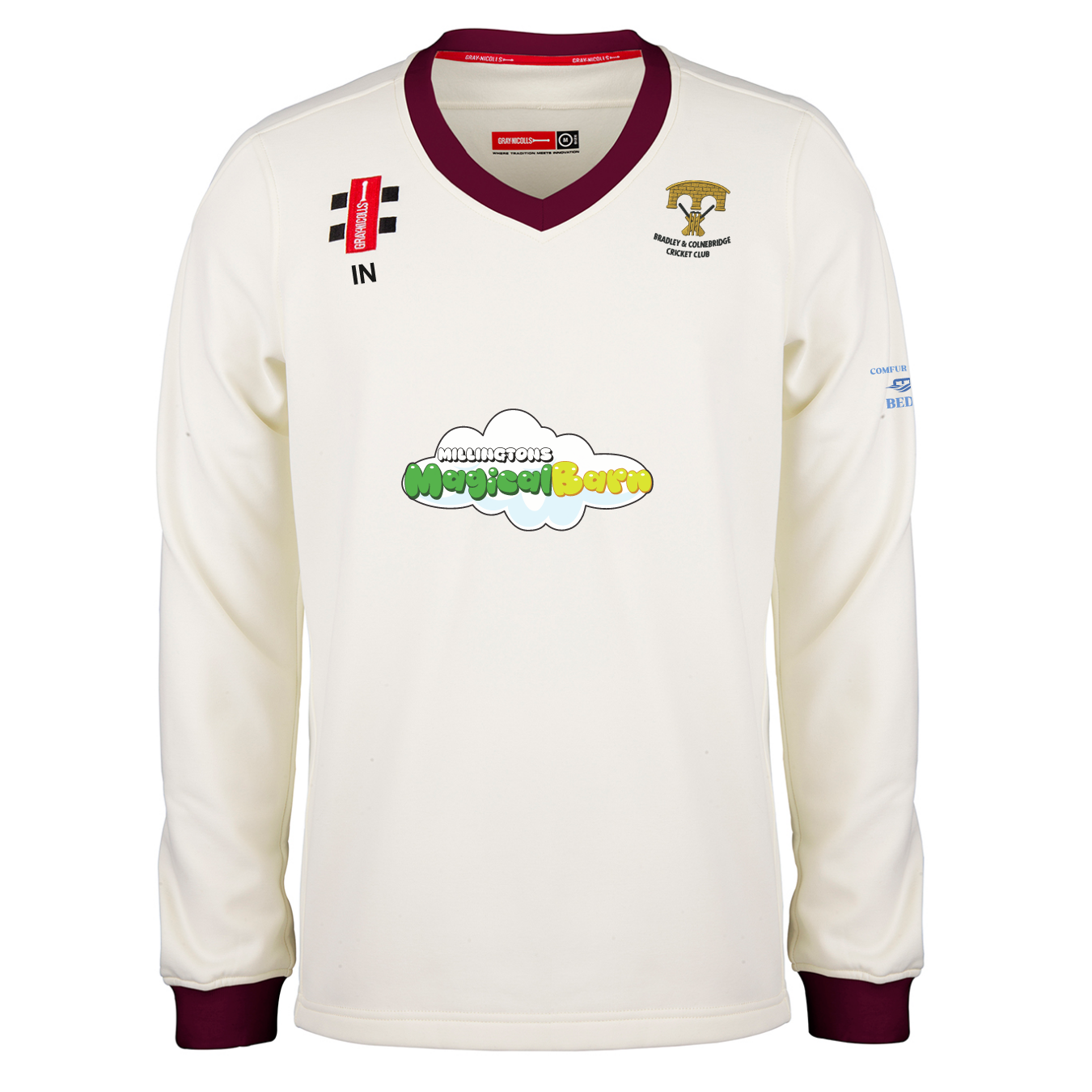 gray-nicolls-bradley-colnebridge-cc-senior-maglione-match-pro-performance-avorio image 1
