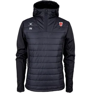 gilbert-rugby-rye-rugby-club-pro-active-felpa-quarter-zip-nera-adulto image 1
