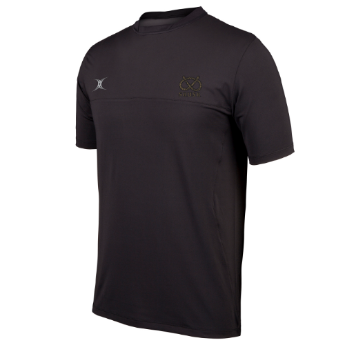 gilbert-rugby-staffordshire-rugby-union-society-of-referees-pro-tee-uomo-nero image 1