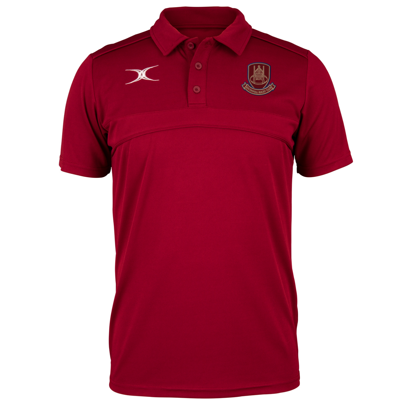 gilbert-rugby-southwell-rufc-senior-photon-polo-uomo-bordeaux image 1
