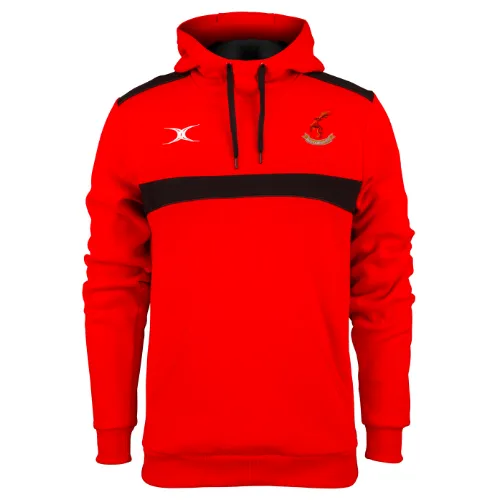 gilbert-rugby-hook-and-odiham-rfc-photon-felpa-hoodie-uomo-rosso-nero image 1