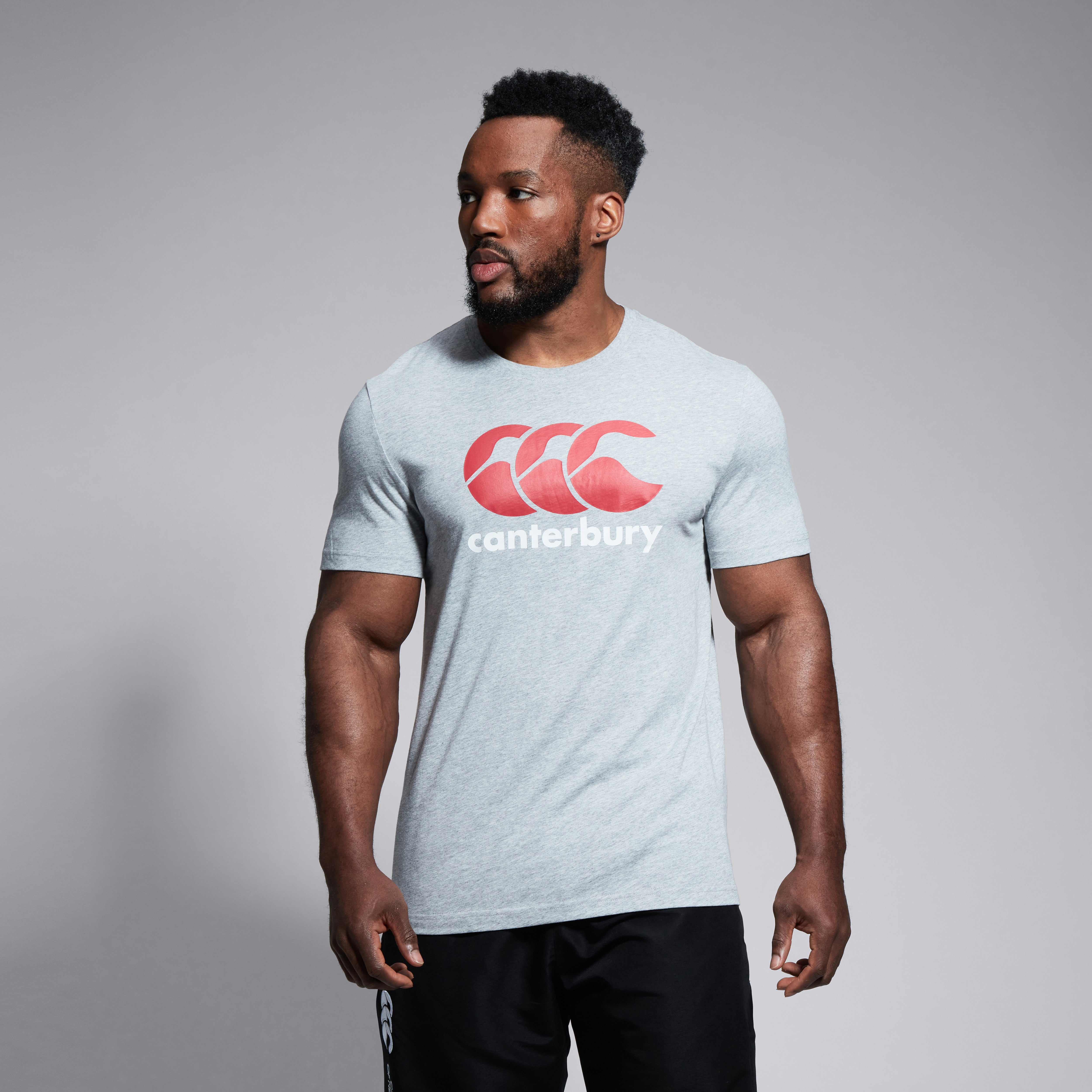 canterbury-ccc-logo-tee-uomo-t-shirt-grigia image 2