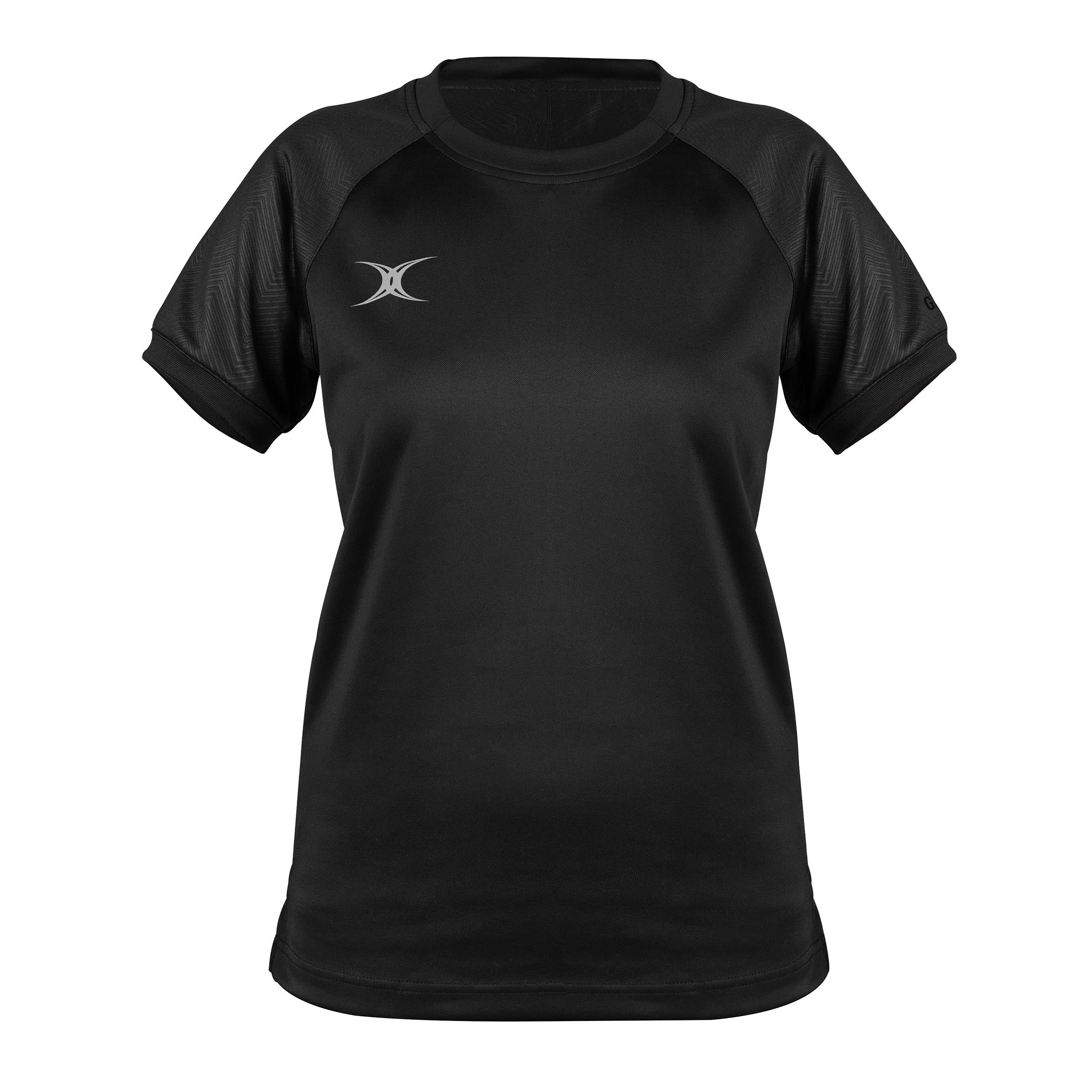 gilbert-rugby-evo-s-s-t-shirt-nera-maglietta-donna image 1