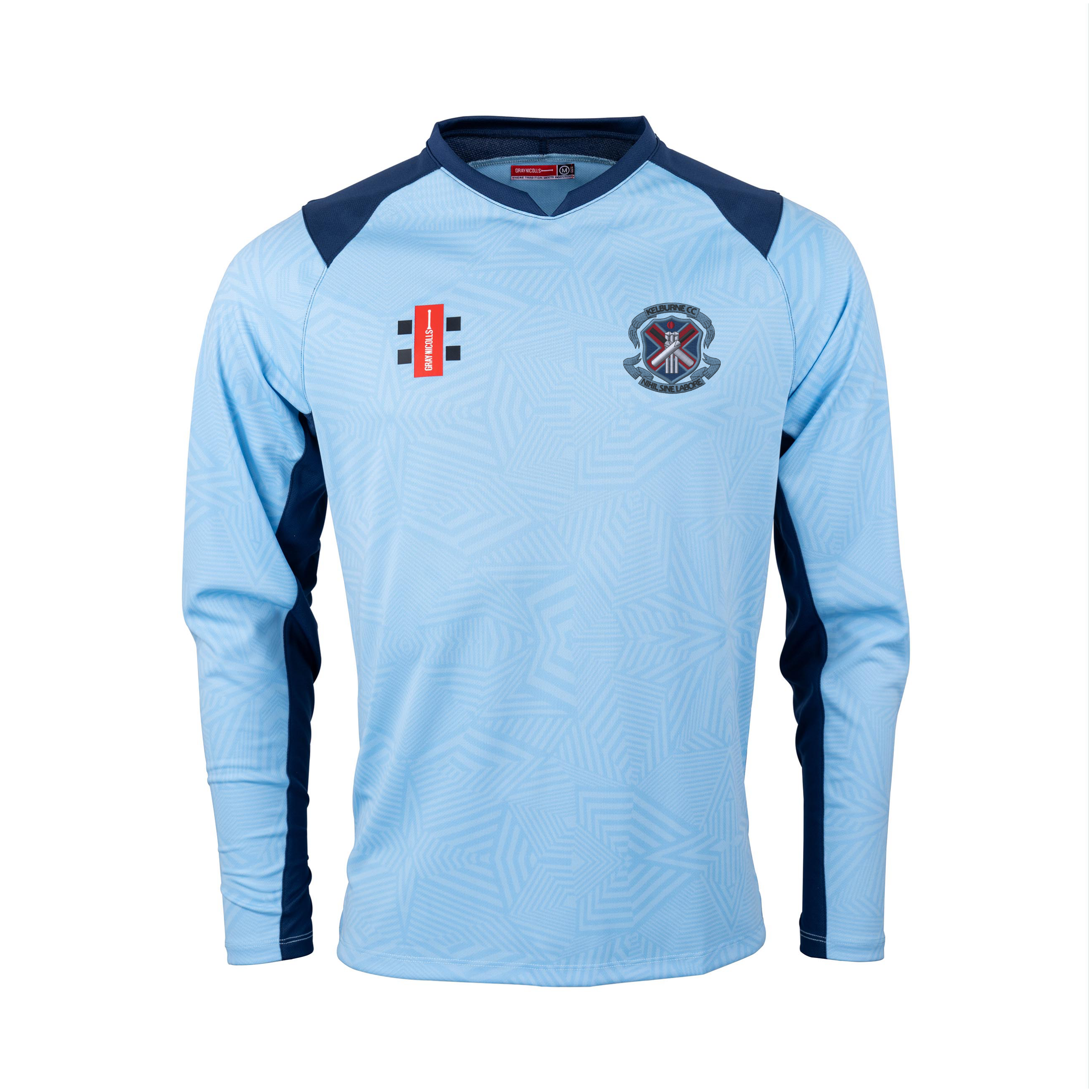 gray-nicolls-kelburne-cc-junior-pro-t20-maglia-cricket-manica-lunga-navy-azzurro image 1