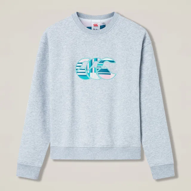 canterbury-uglies-logo-crew-felpa-donna-grigia image 1