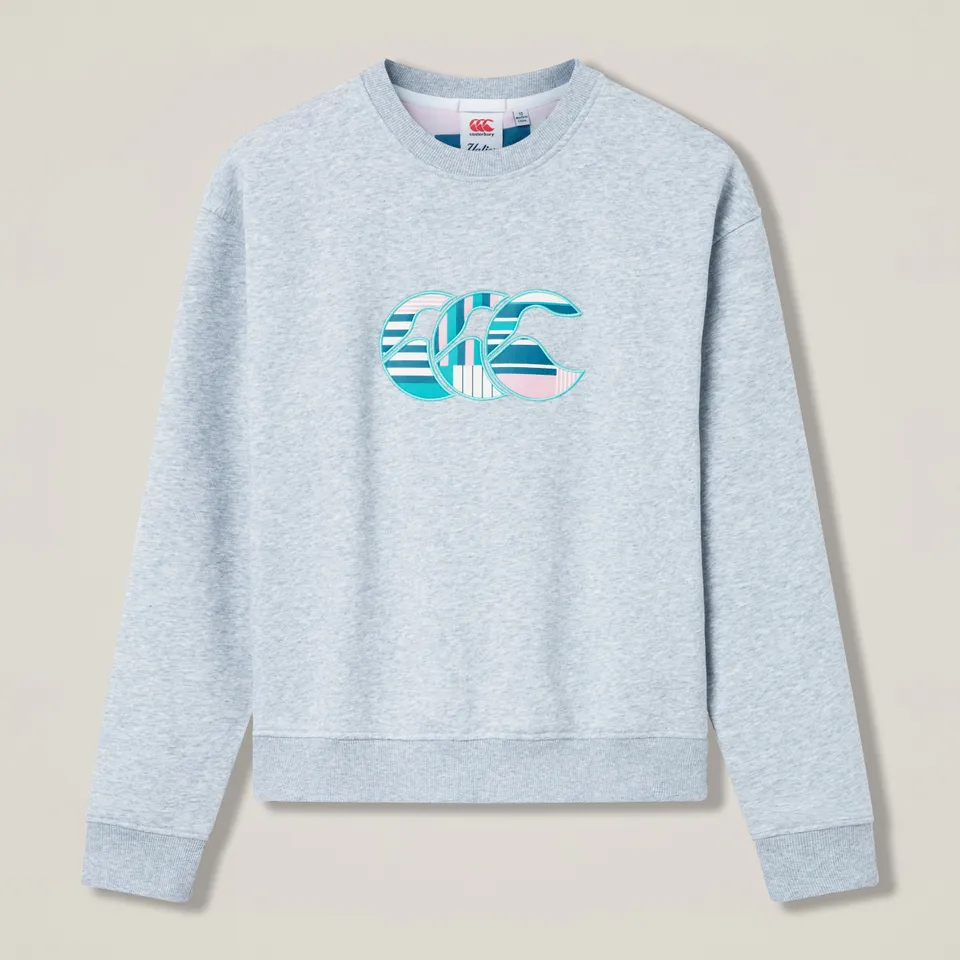 canterbury-uglies-logo-crew-felpa-donna-grigia image 1
