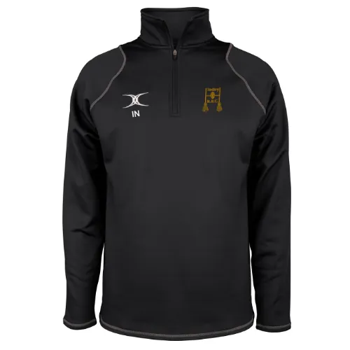 gilbert-rugby-tadley-rfc-adulto-quest-pile-1-4-zip-nero-uomo image 1