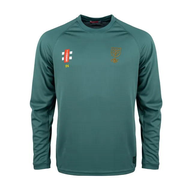 gray-nicolls-north-london-cc-junior-matrix-v2-l-s-tee-maglia-manica-lunga-verde image 1