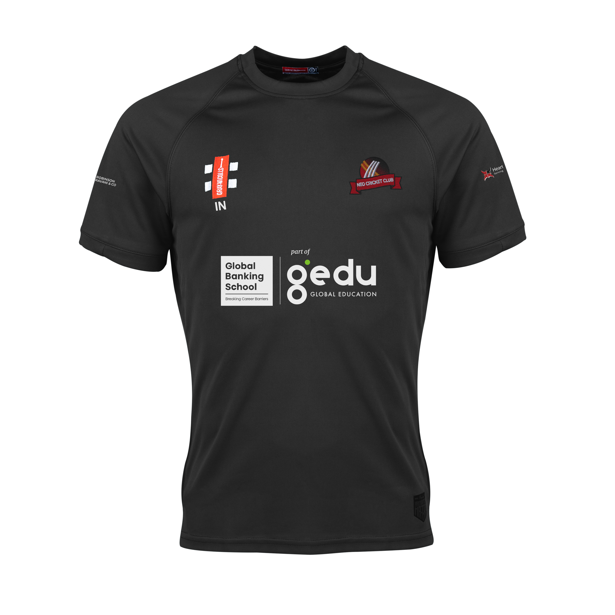 gray-nicolls-neo-cricket-club-matrix-v2-t-shirt-manica-corta-senior-nero image 1