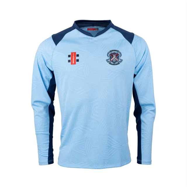 gray-nicolls-kelburne-cc-senior-pro-t20-l-s-shirt-navy-sky image 1