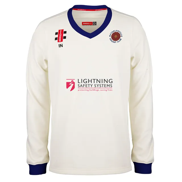 gray-nicolls-waterlooville-senior-pro-performance-maglione-match-avorio-navy image 1