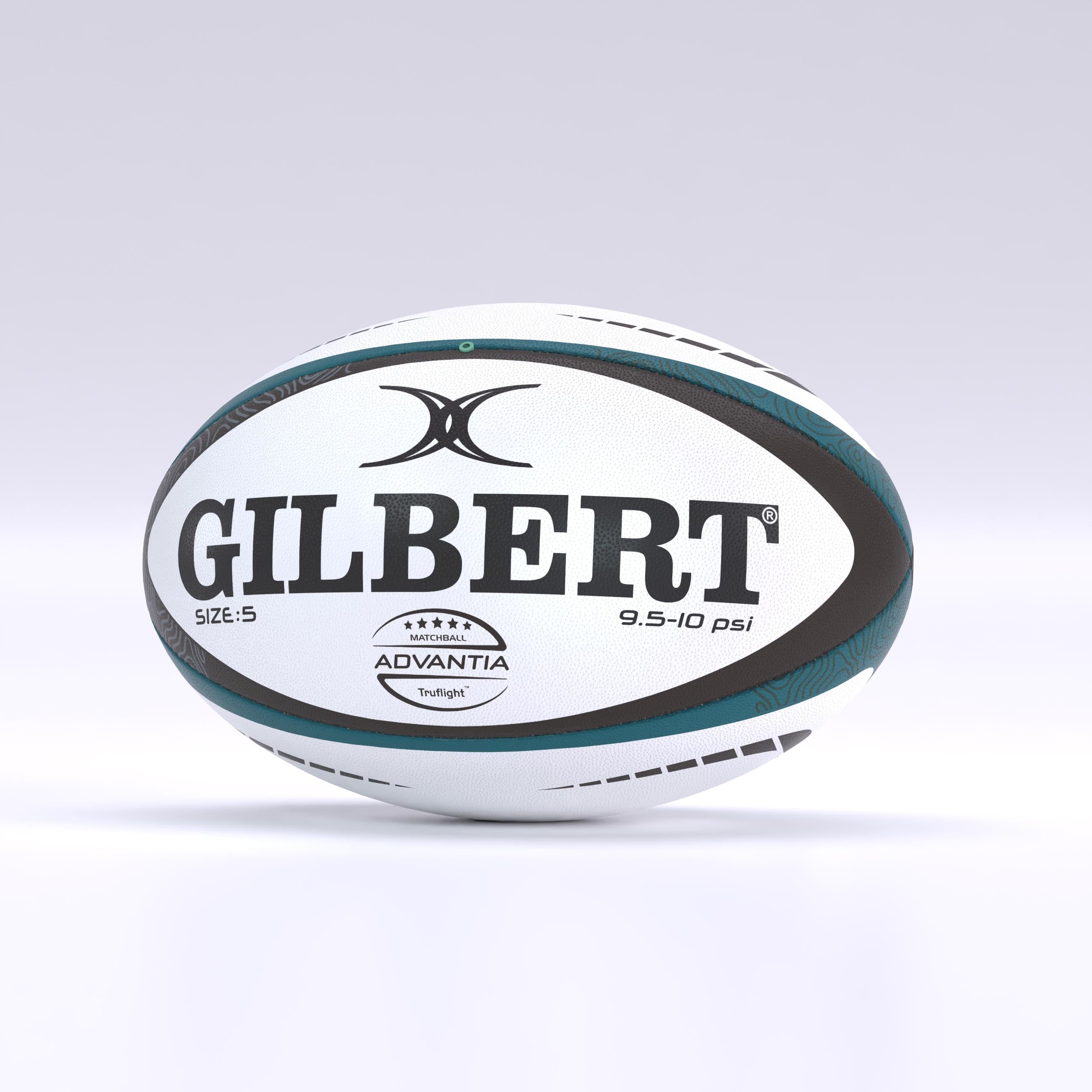 gilbert-rugby-advantia-pallone-match-rugby-n-5-teal-nero image 2