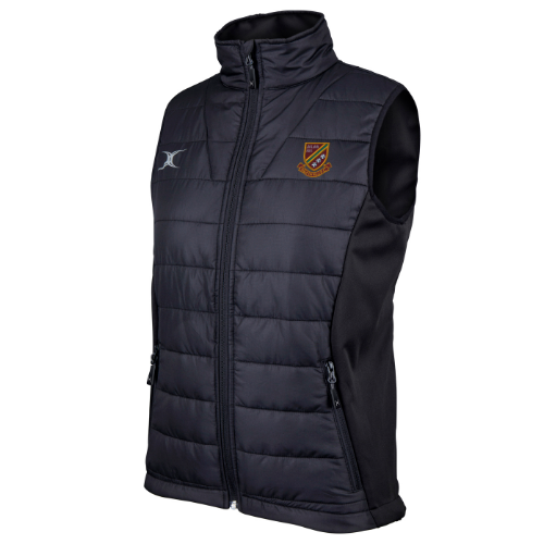 gilbert-rugby-heath-rufc-gilet-body-warmer-donna-pro-nero image 1