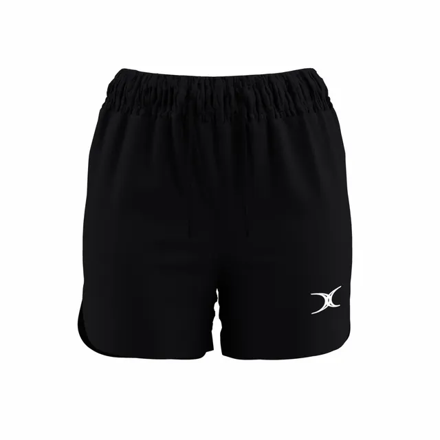 gilbert-rugby-gts-shorts-donna-nero-blu-navy-pantaloncini-performance image 1