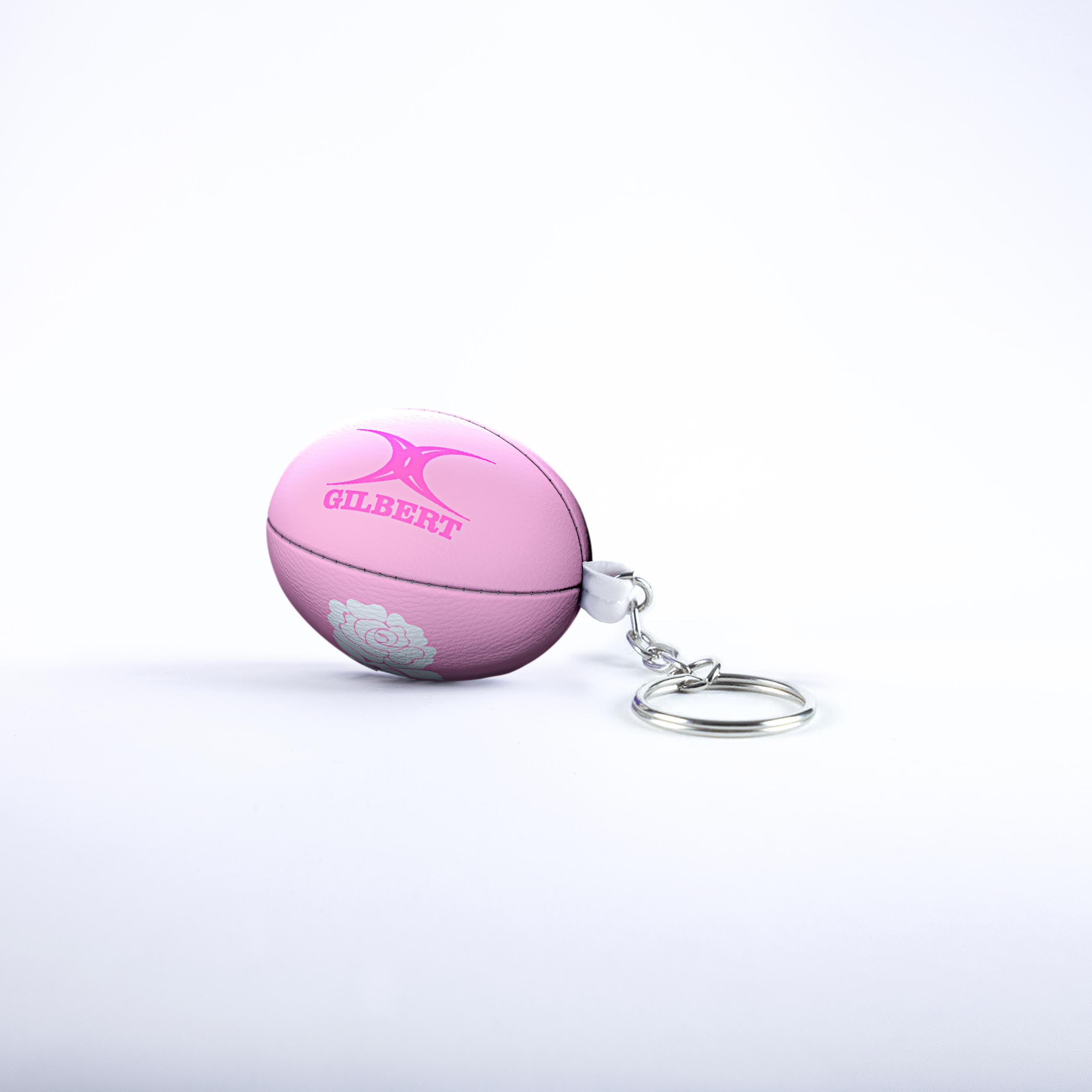 gilbert-rugby-barbie-x-red-roses-portachiavi-mini-pallone-rosa image 2