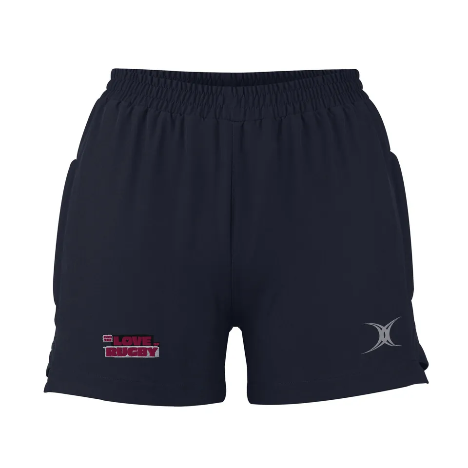 gilbert-rugby-evo-shorts-pantaloncini-rugby-donna-nero image 1