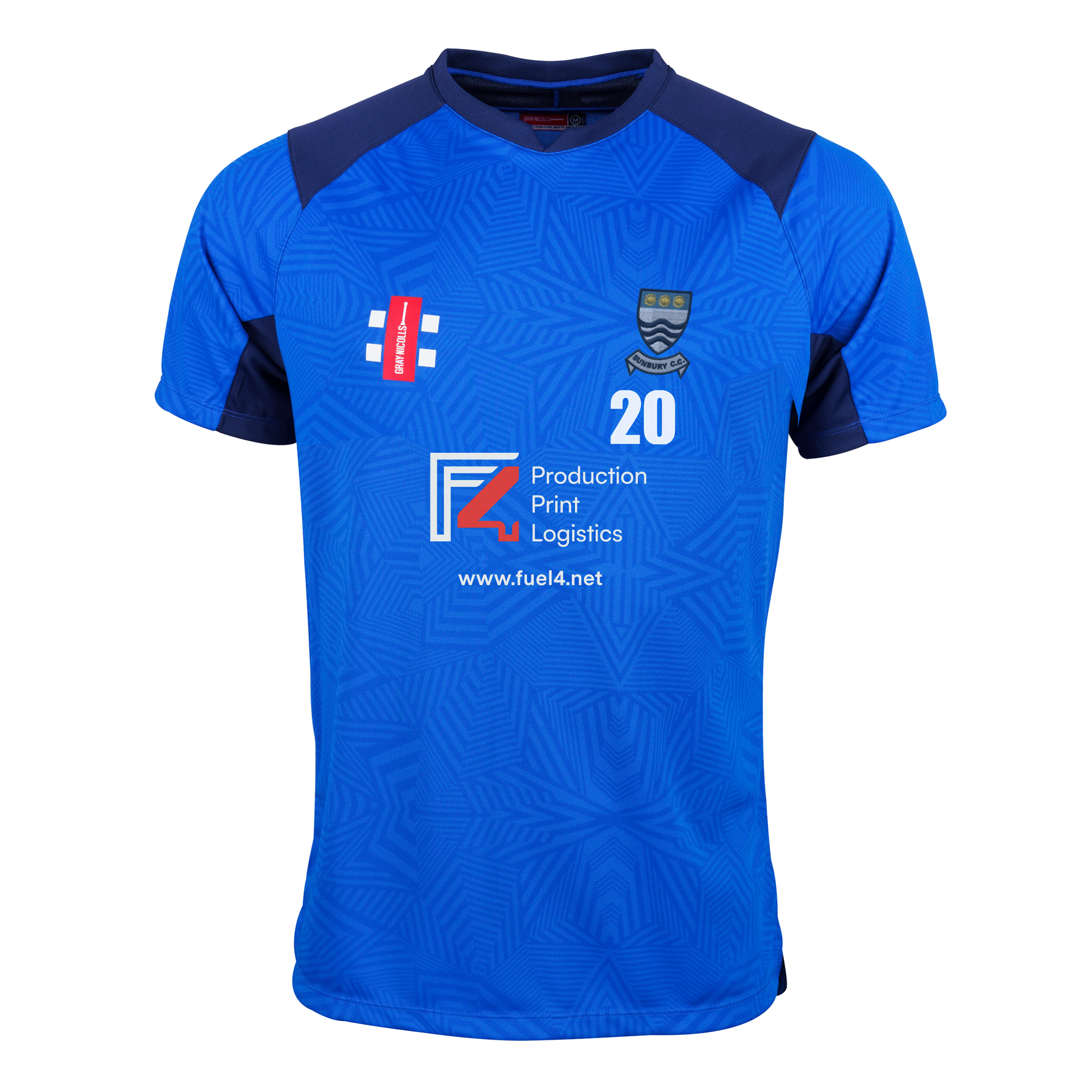 gray-nicolls-sunbury-cc-pro-t20-maglia-manica-corta-senior-royal-navy image 1