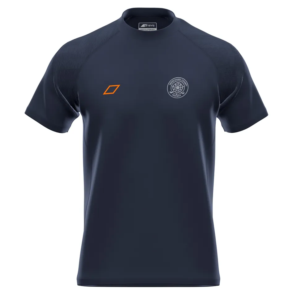 grays-derbyshire-county-hockey-senior-gts-maglia-allenamento-s-s-blu-navy-scuro image 1