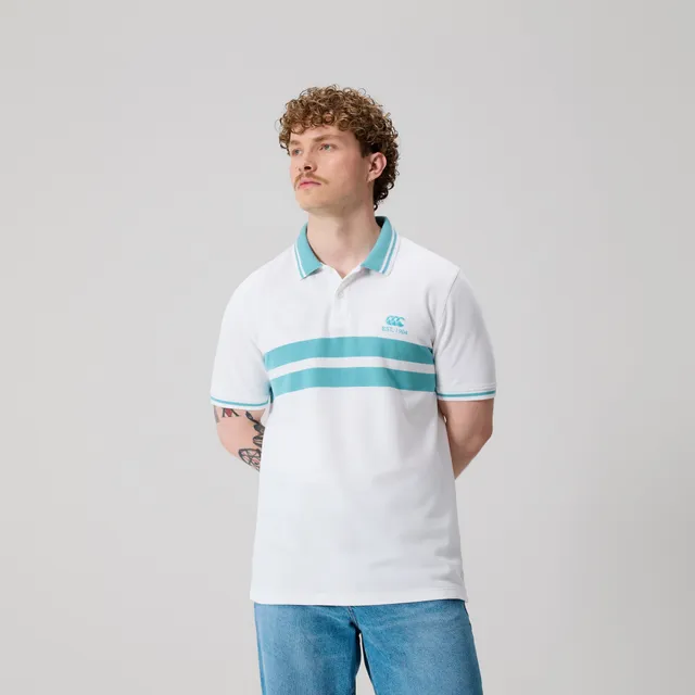 canterbury-polo-uomo-chest-stripe-bianca image 1