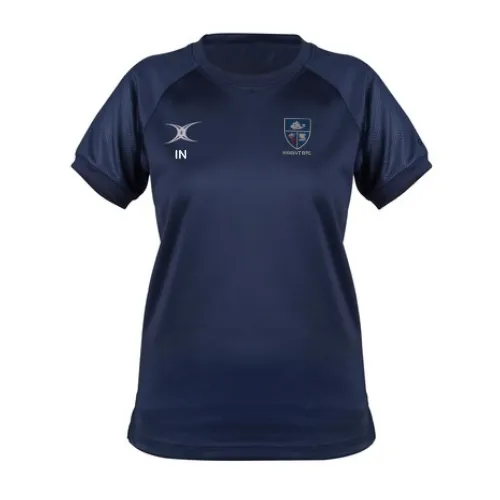 gilbert-rugby-havant-rfc-evo-t-shirt-donna-blu-navy-manica-corta image 1