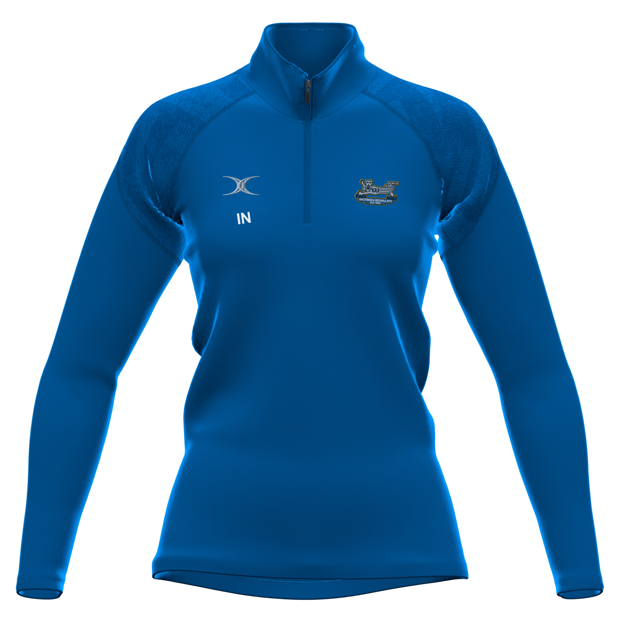 gilbert-rugby-hastings-bexhill-rfc-gts-pile-1-4-zip-donna-royal image 1