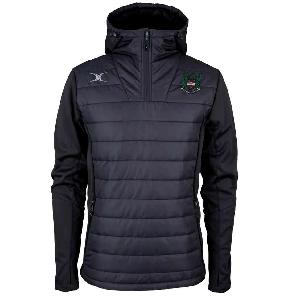 gilbert-rugby-pro-active-giacca-quarter-zip-senior-nero-whitby-rfc image 1