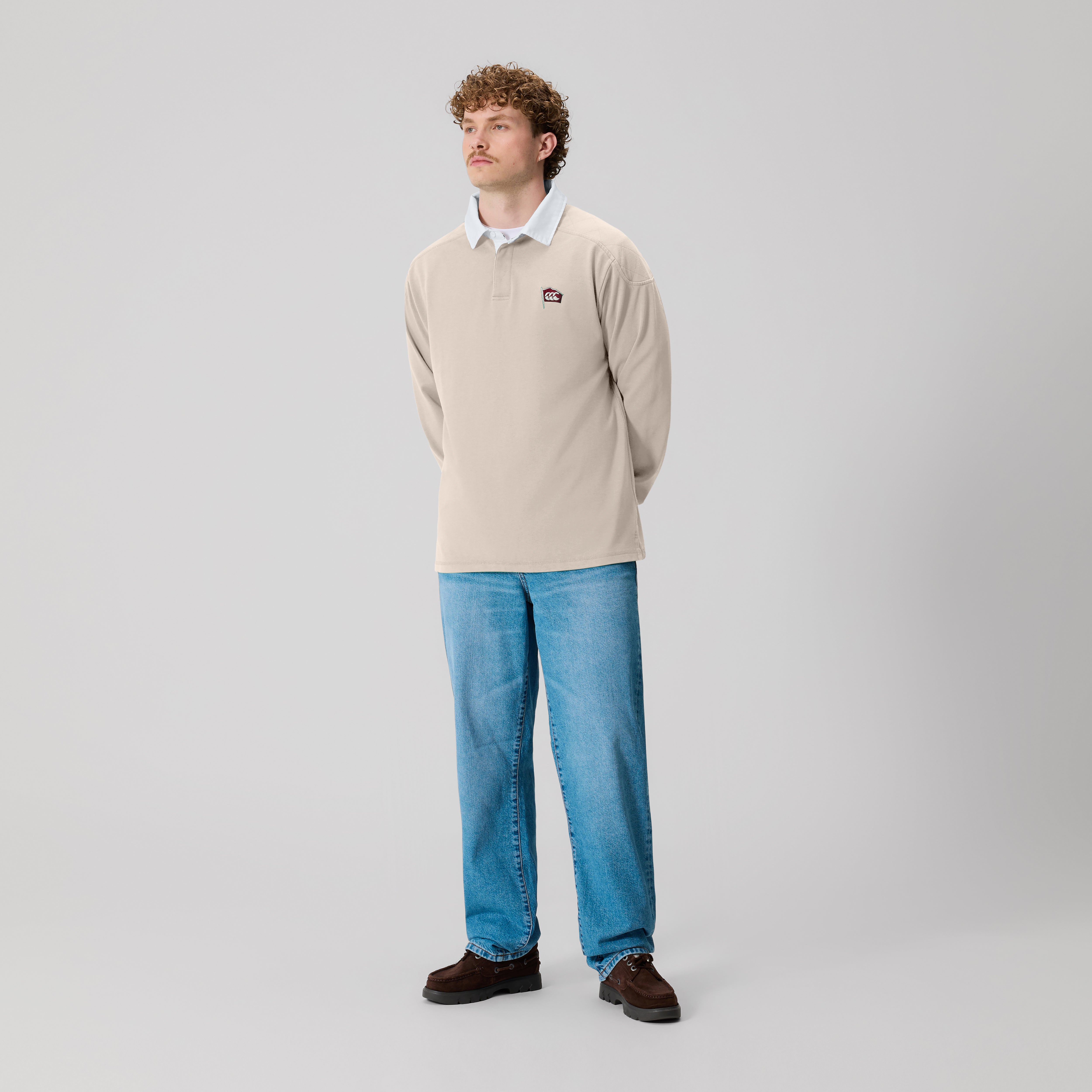 canterbury-the-rugby-jersey-uomo-maglia-rugby-beige-heritage image 3