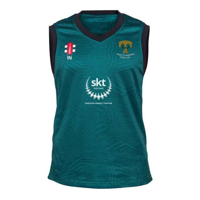 gray-nicolls-pro-t20-gilet-cricket-senior-verde-bradley-colnebridge-cc image 1