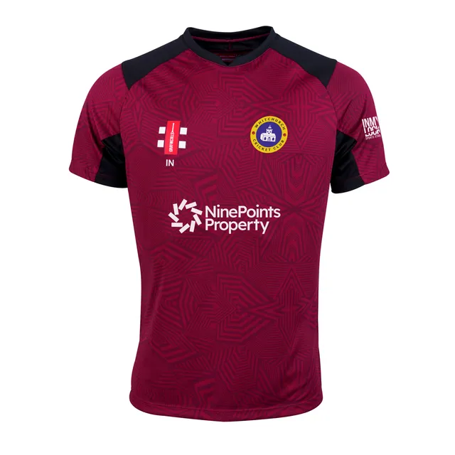 gray-nicolls-pro-t20-maglia-cricket-manica-corta-senior-whitchurch-cc-bordeaux-n image 1
