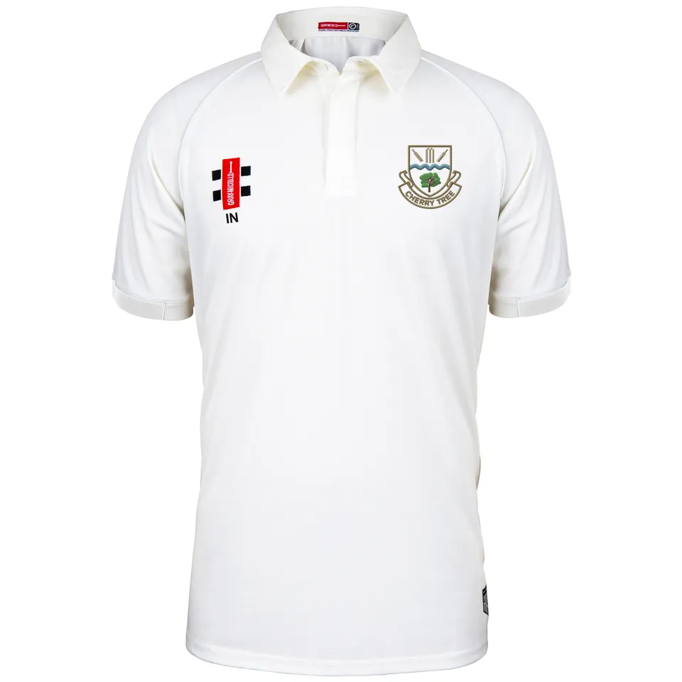 gray-nicolls-cherry-tree-cc-matrix-v2-maglia-cricket-manica-corta-avorio-senior image 1