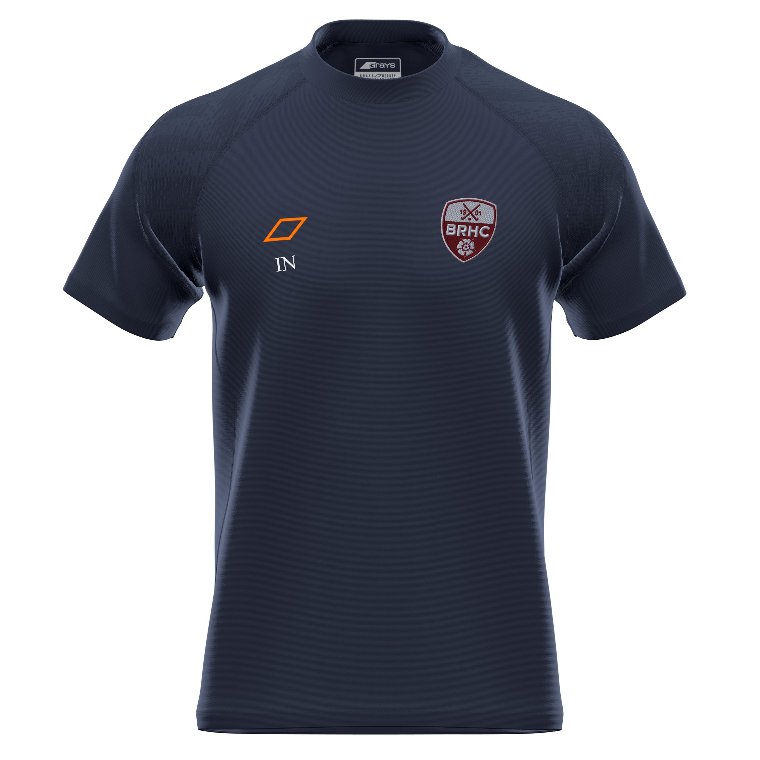 grays-ben-rhydding-hc-gts-maglia-training-senior-manica-corta-blu-navy image 1
