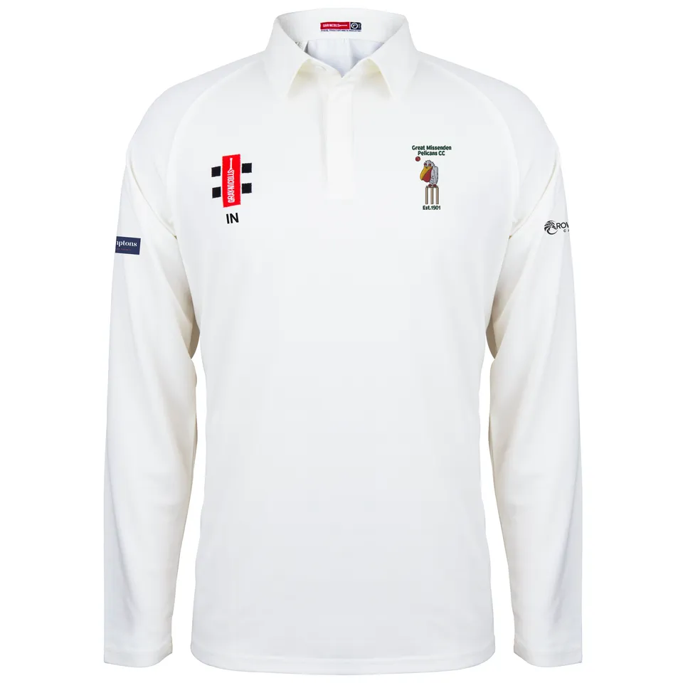 gray-nicolls-great-missenden-pelicans-cc-matrix-v2-maglia-cricket-manica-lunga-s image 1