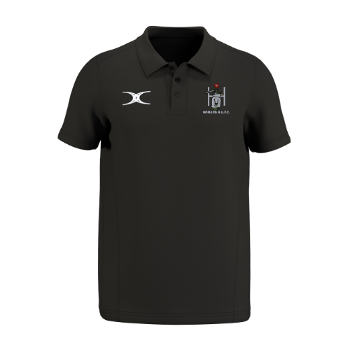 gilbert-rugby-southern-nomads-rufc-atom-senior-polo-manica-corta-nera image 1