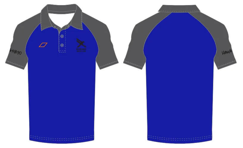 grays-oxford-hawks-hc-atlas-polo-manica-corta-senior-blu-navy-grigio image 1