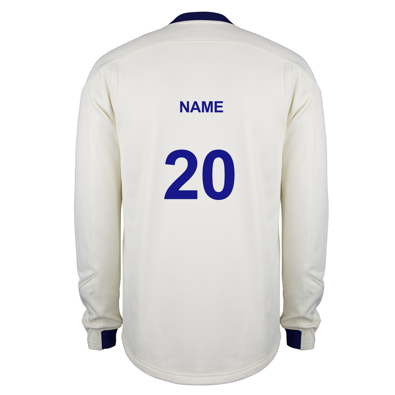gray-nicolls-old-rutlishians-cc-senior-pro-performance-match-sweater-avorio-navy image 2