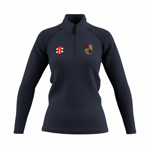 gray-nicolls-bradford-park-avenue-ladies-cc-pile-gts-1-4-zip-donna-blu-navy image 1